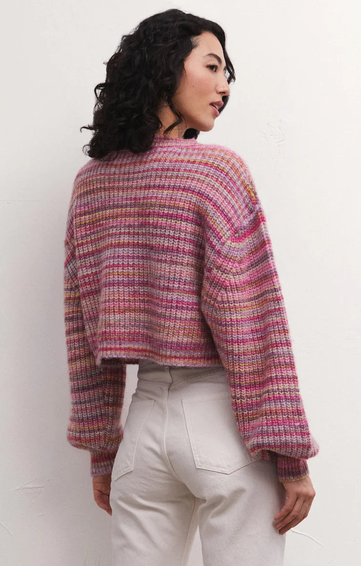 PRISM METALLIC STRIPE SWEATER