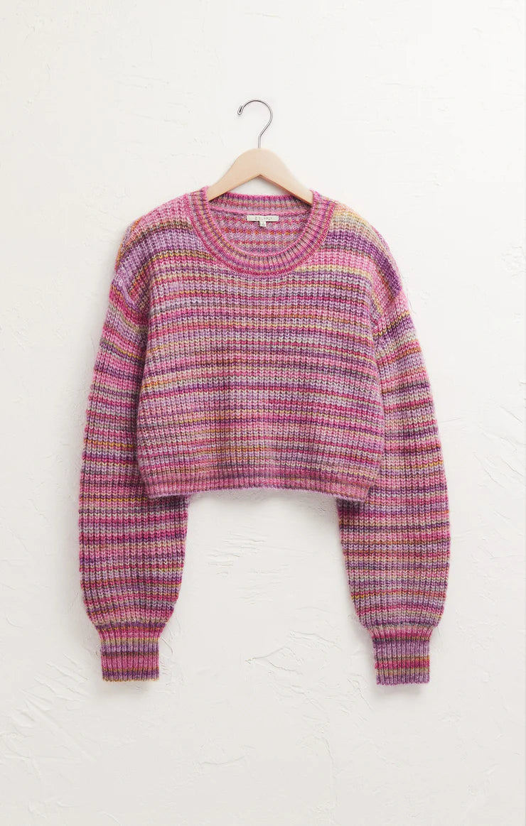 PRISM METALLIC STRIPE SWEATER