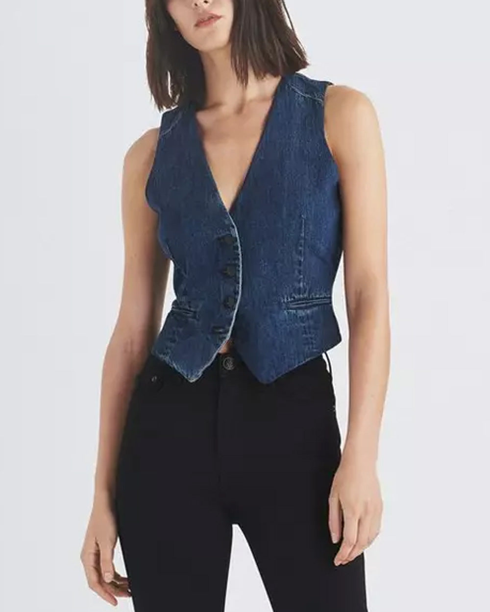 Priya Denim Vest in Ari