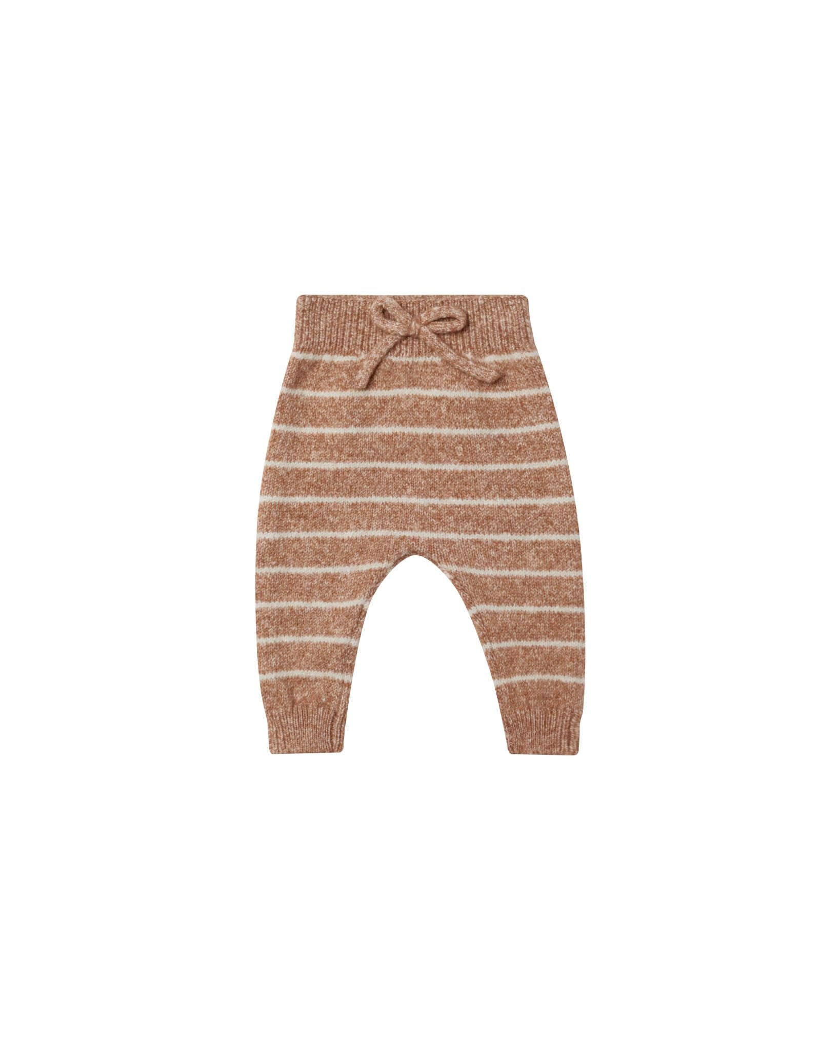 Quincy Mae - Cinnamon Stripe Knit Pant