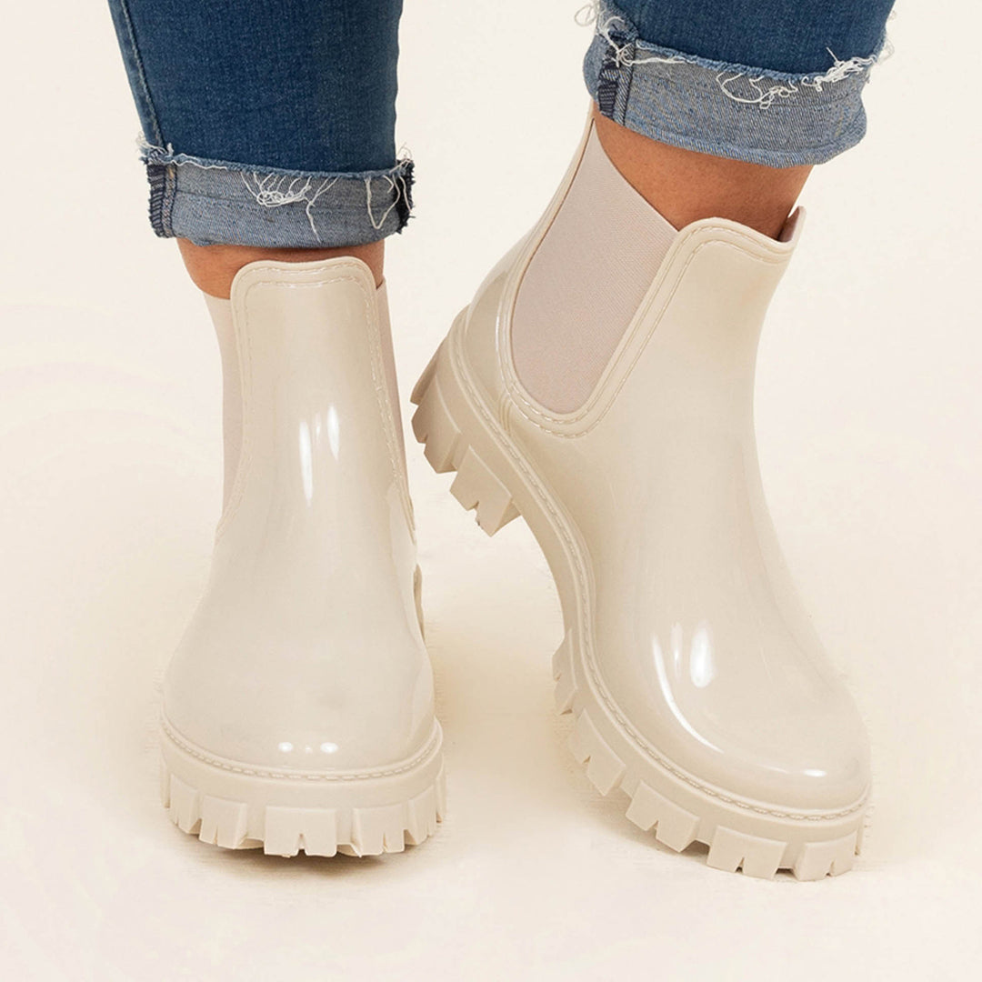 Rain Rain Go Away Boots, Nude