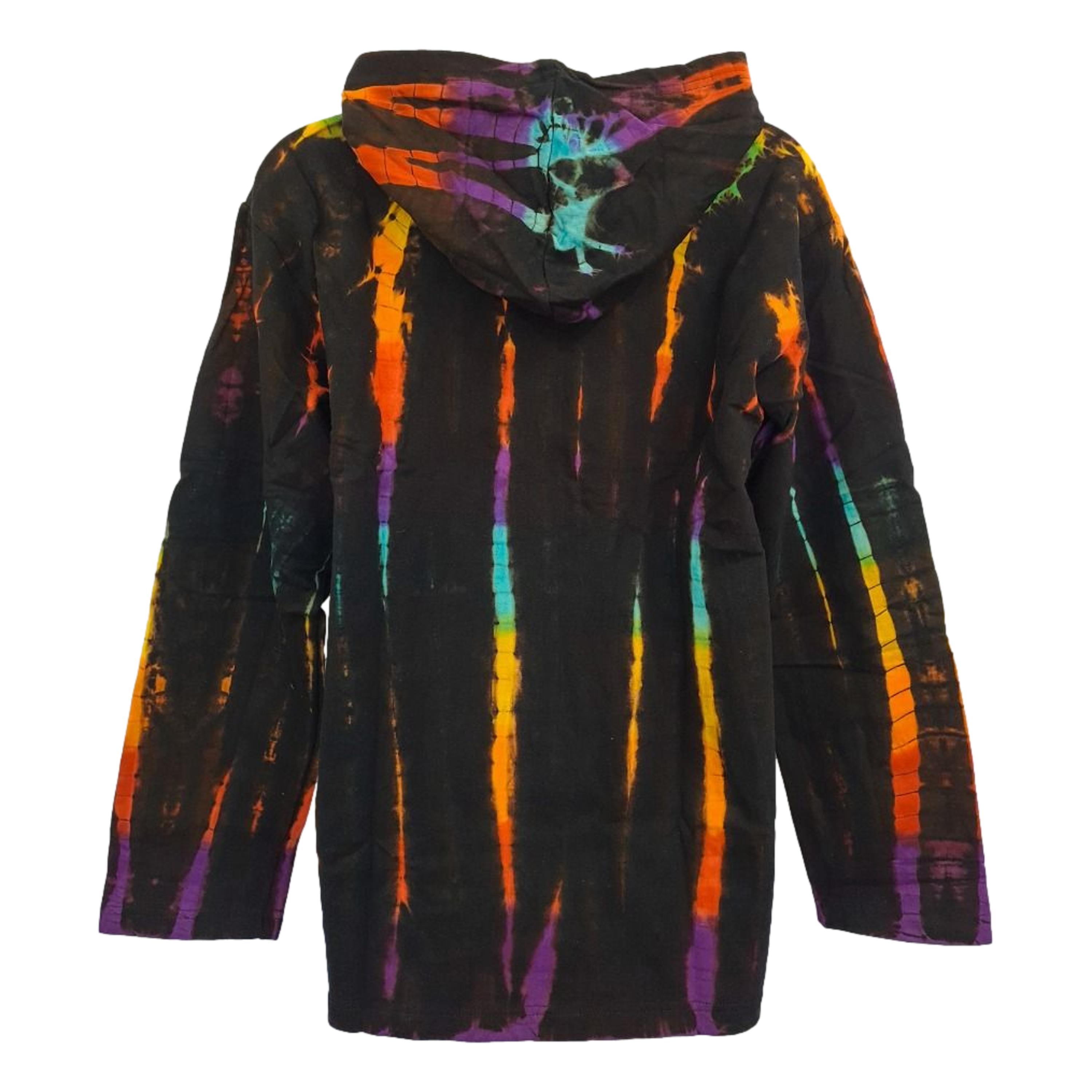 Rainbow Tie Dye Jacket with Hood