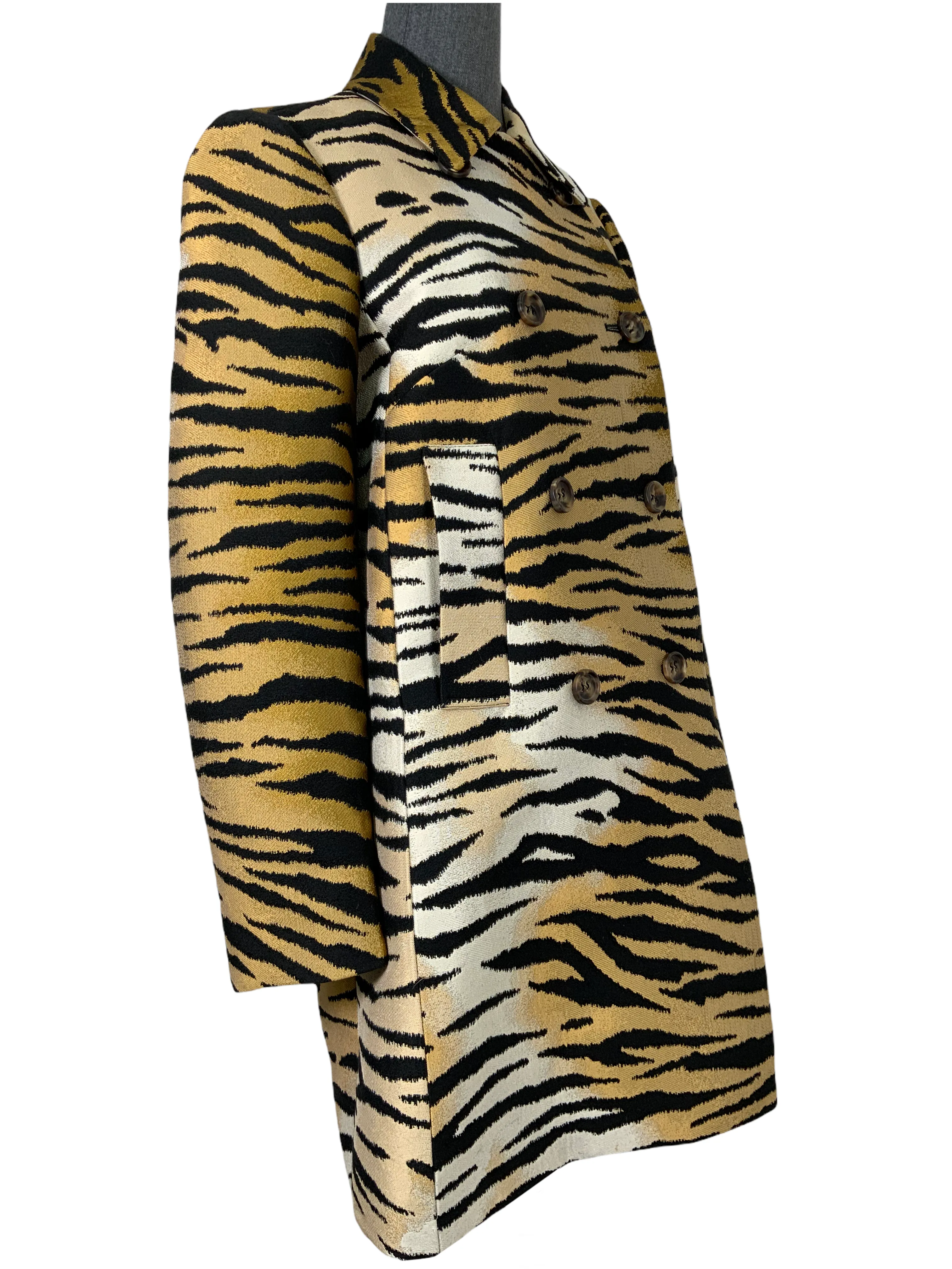 Red Valentino Tiger Print Swing Jacket Size M