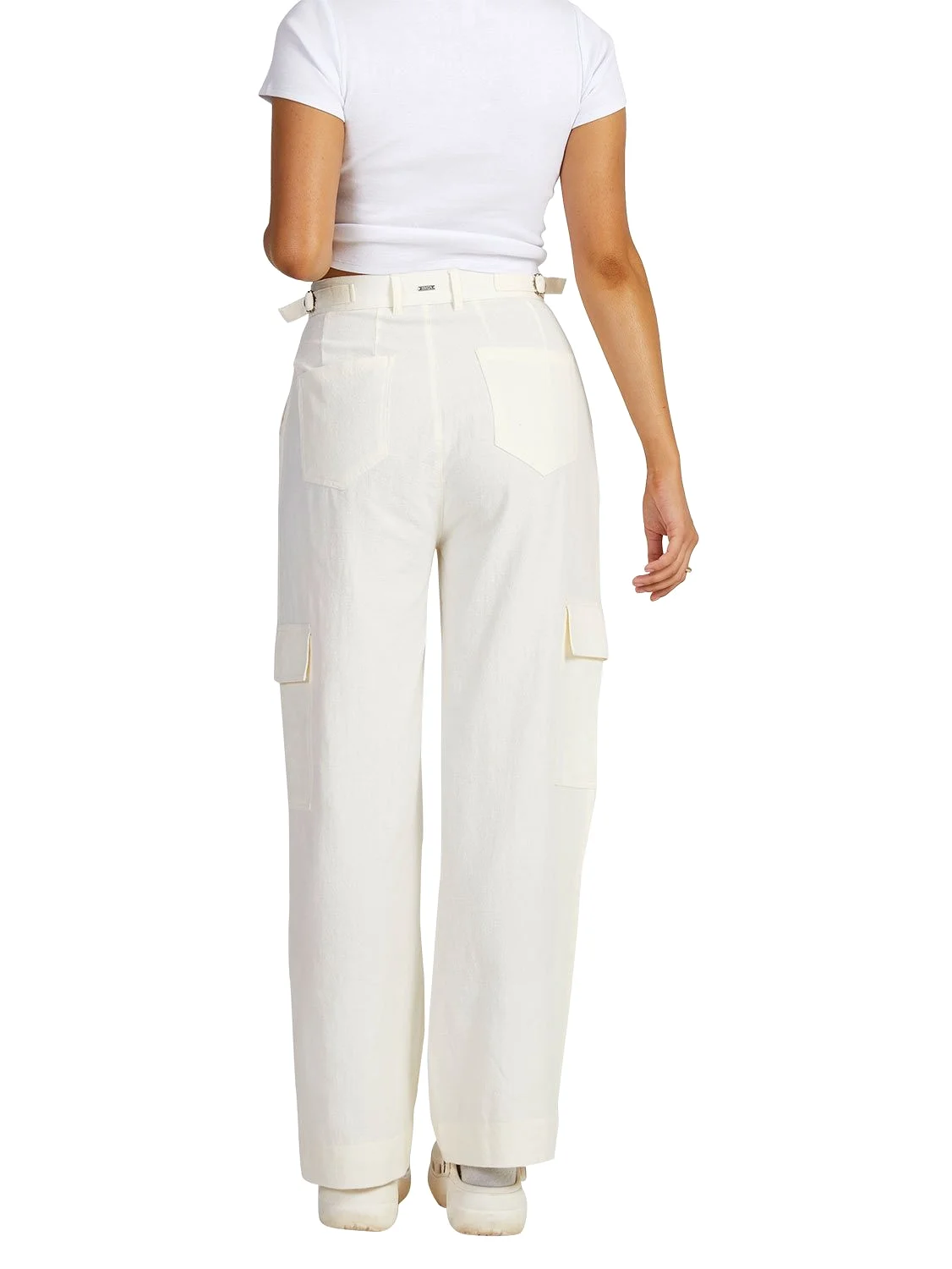 RVCA Ladies Beats Linen Cargo Pants