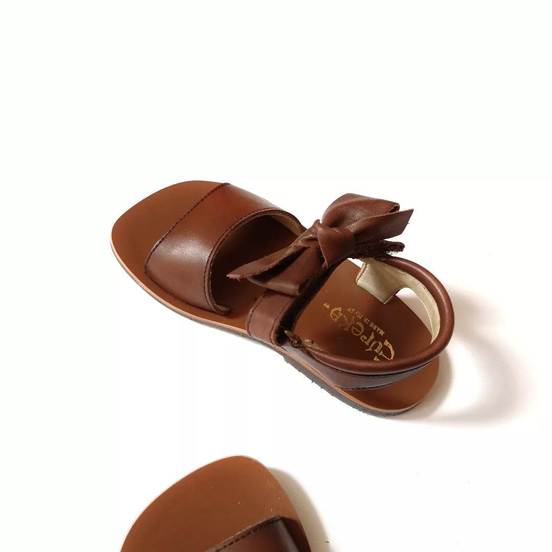 Sandals with ribbons -Ascot rubber sole/velcro (in-stock)