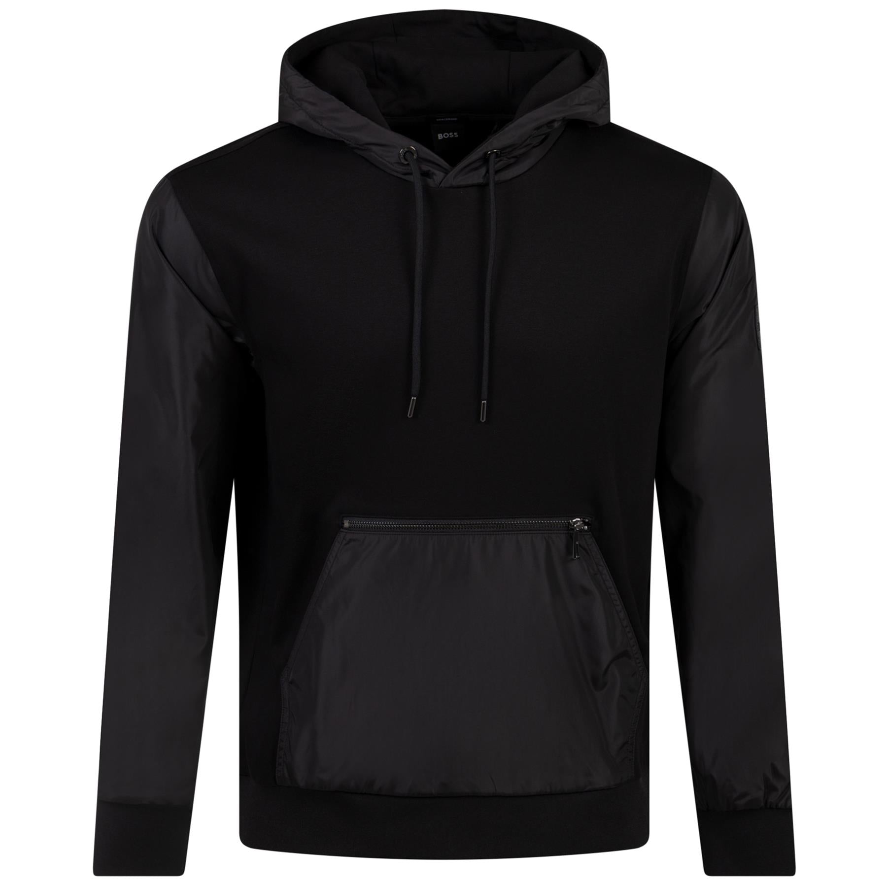 Seeger 141 Cotton Jersey Regular Fit Hoodie Black - W23