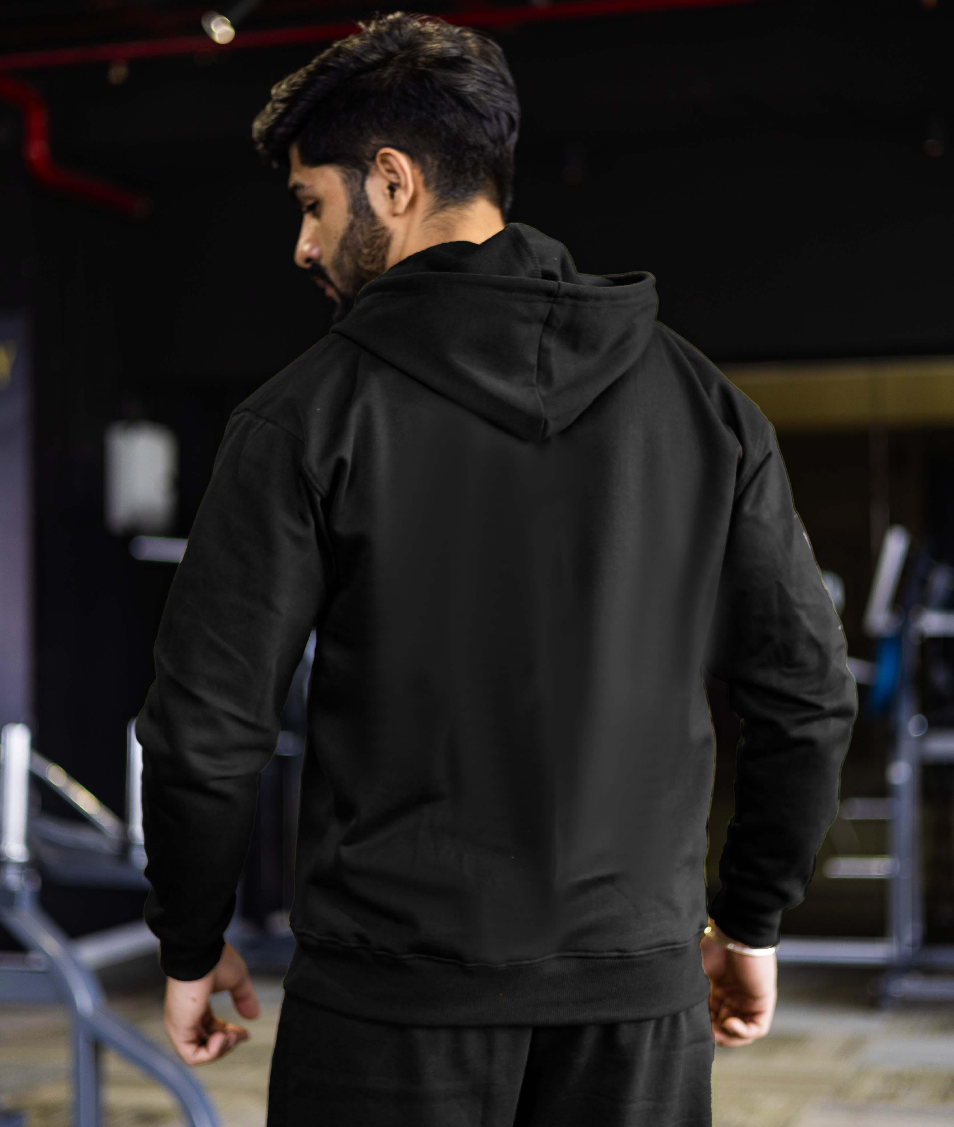 Signature Oversized GymX Hoodie: Vintage Black