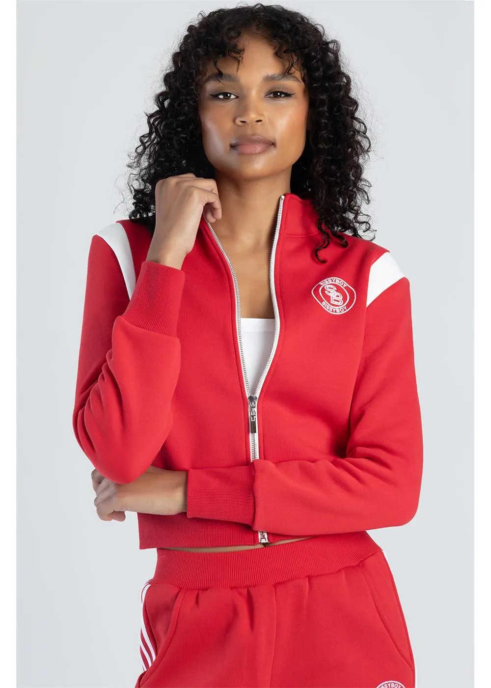 Sissyboy Js30372 Branded College Jacket  Red