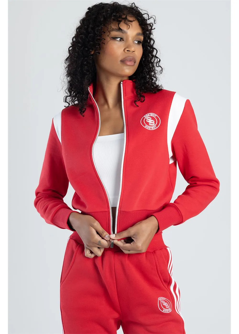 Sissyboy Js30372 Branded College Jacket  Red