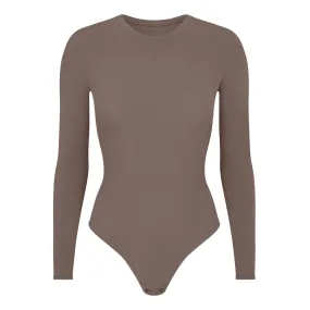 SKIMS FITS EVERYBODY Long Sleeve Bodysuit Amethyst - Brown