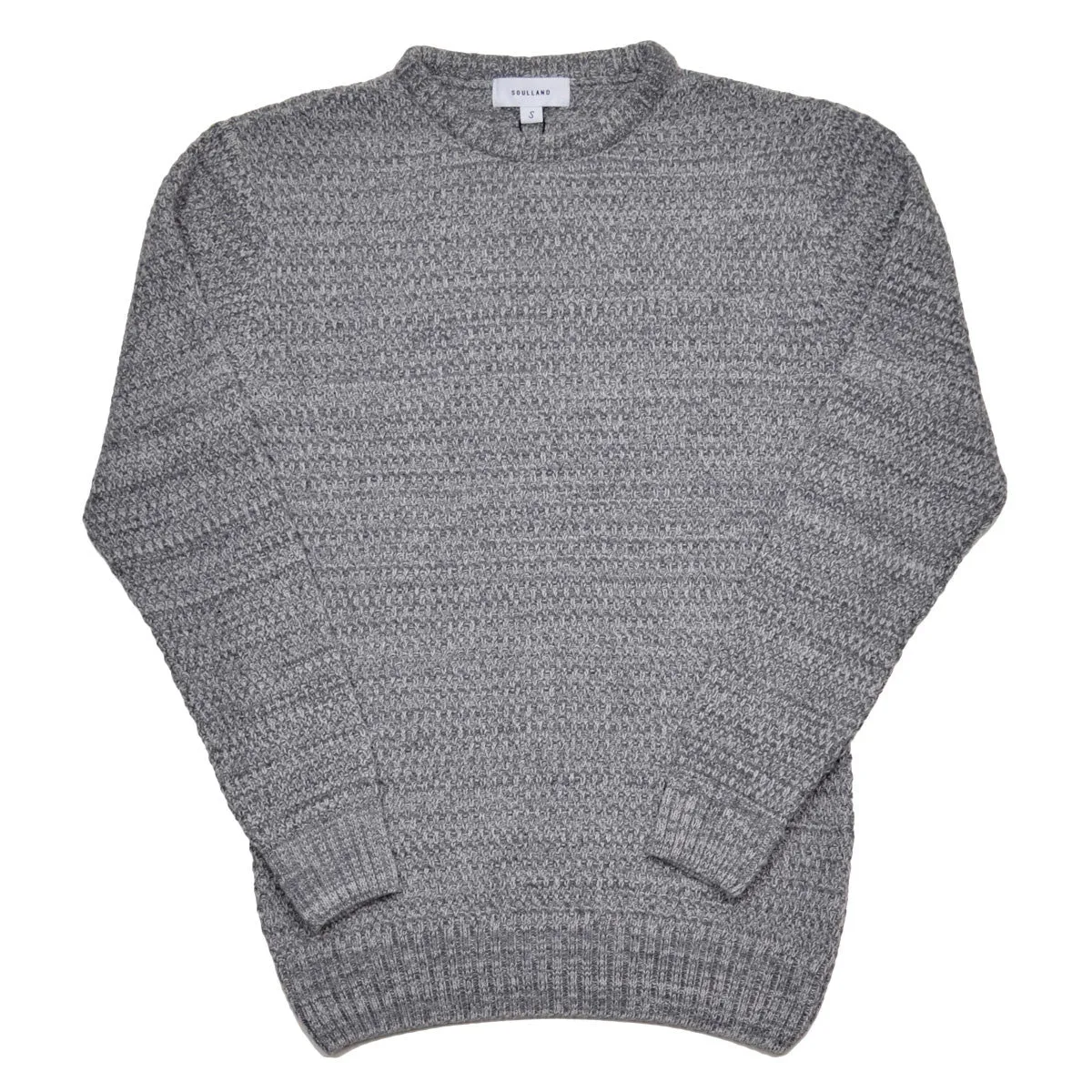 Soulland - Ricketts Honeycomb Sweater - Grey