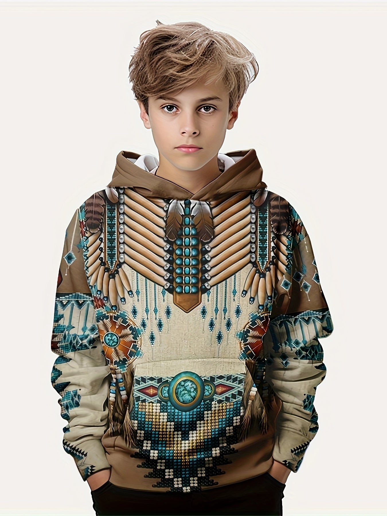 Southwest Print Boys Hoodie Stylish and Cozy Essential for Your Fashionista