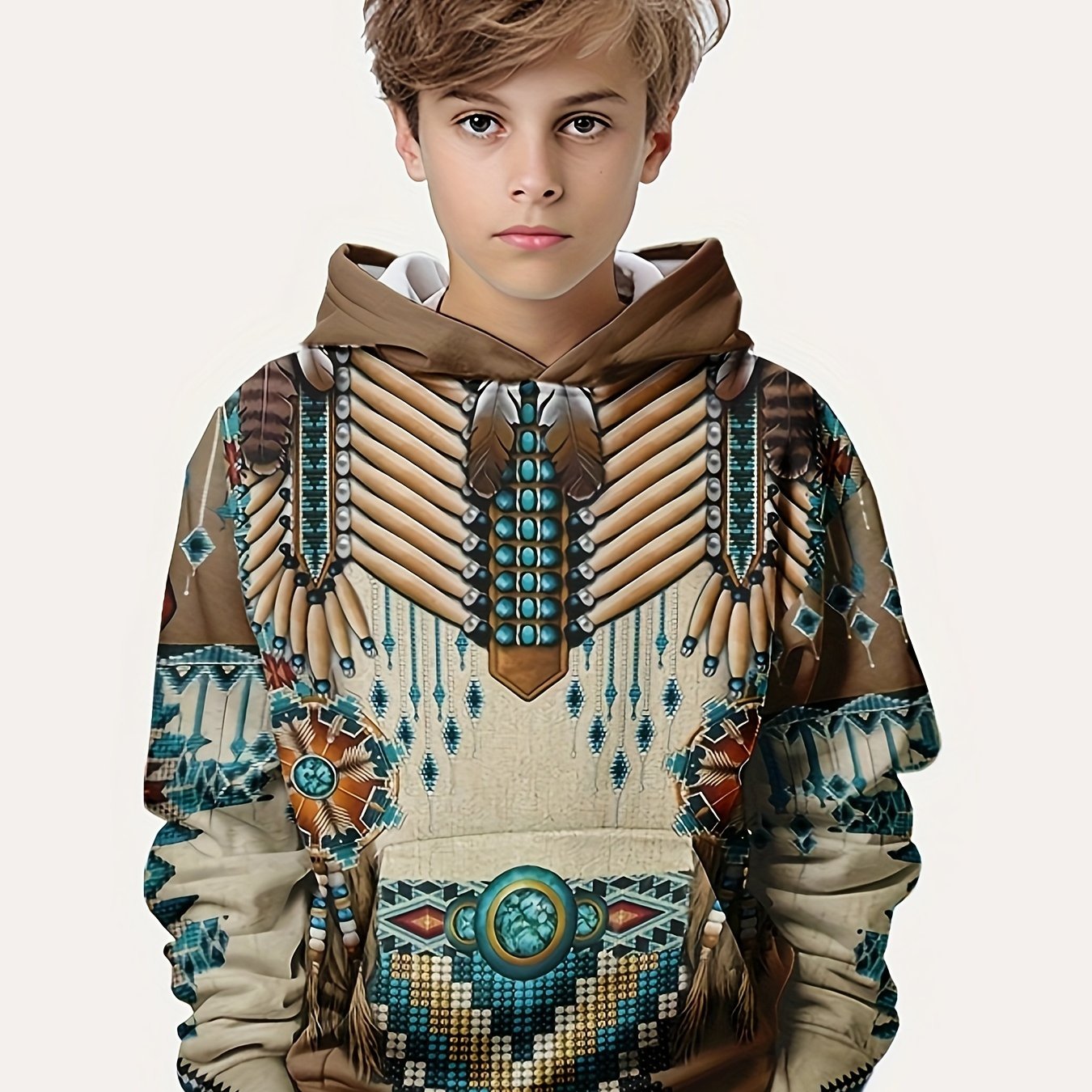 Southwest Print Boys Hoodie Stylish and Cozy Essential for Your Fashionista