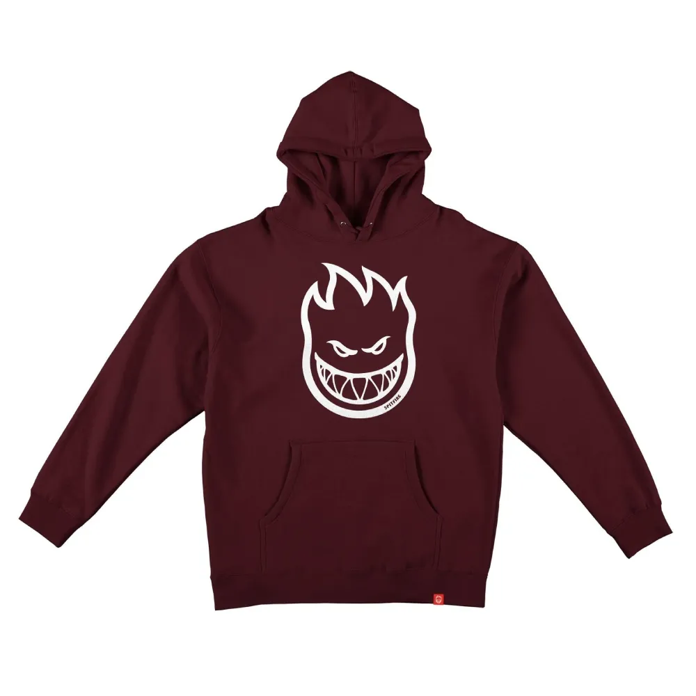 Spitfire Bighead Hoodie Maroon/White