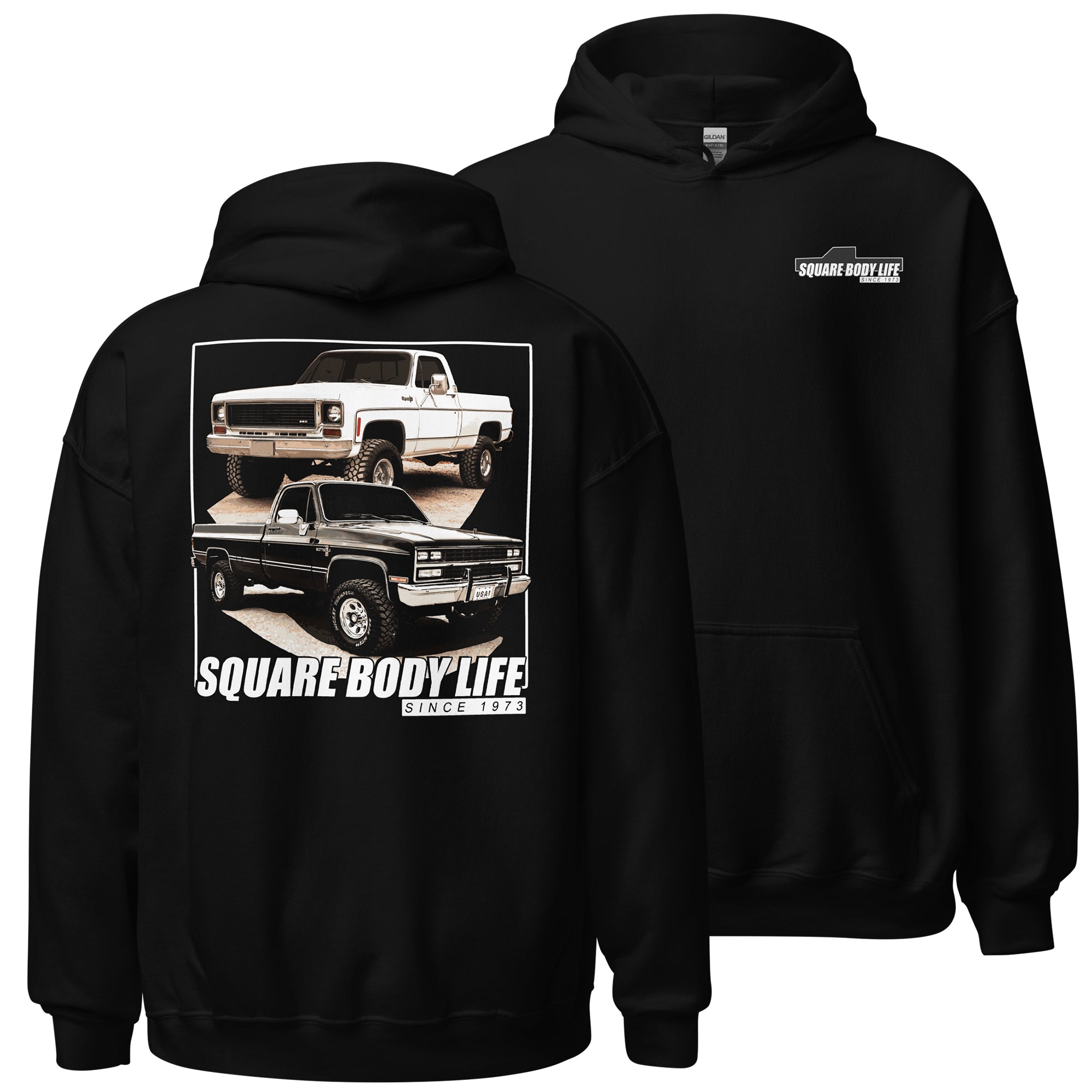 Square Body Life Hoodie Sweatshirt