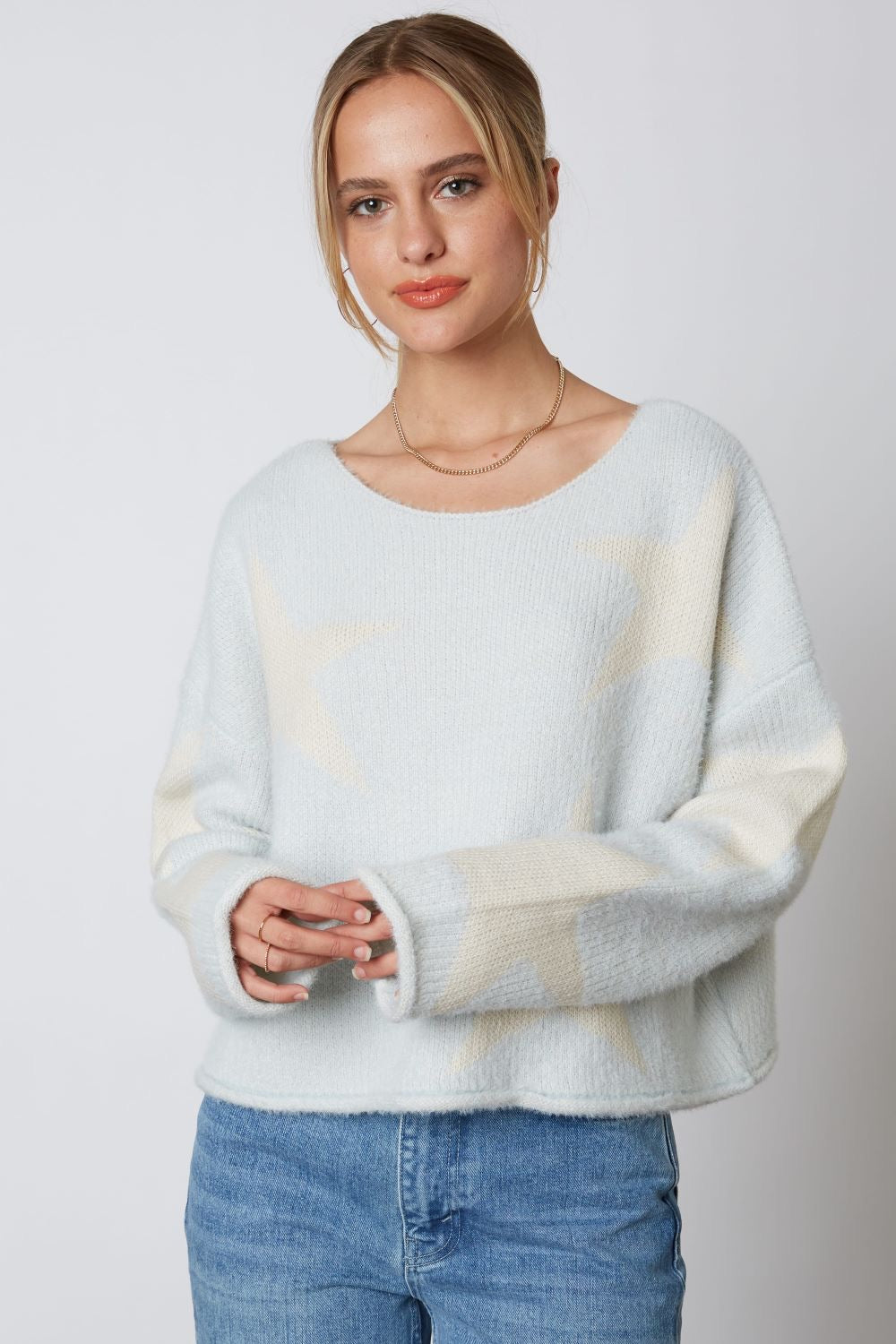 Star Print Sweater