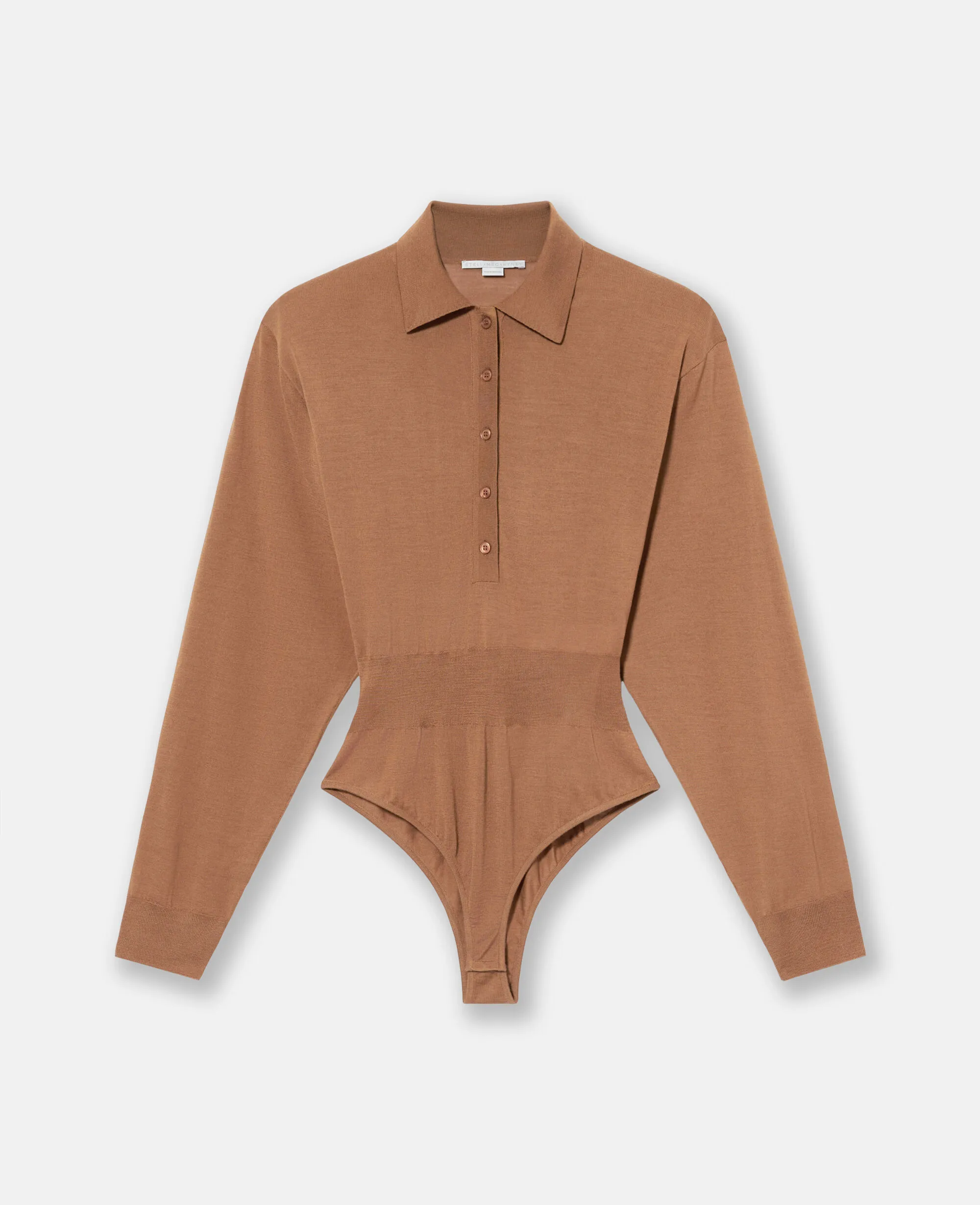 Strong Shoulder Long-Sleeve Bodysuit