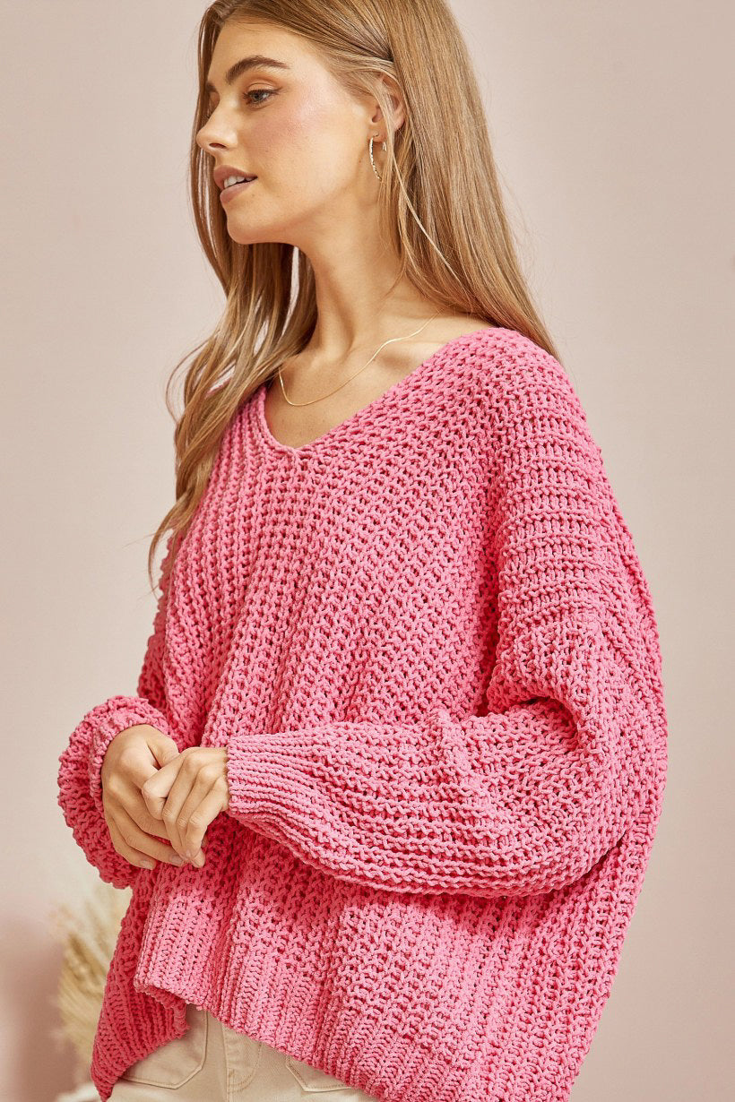 Such a Steal Sweater - Pink