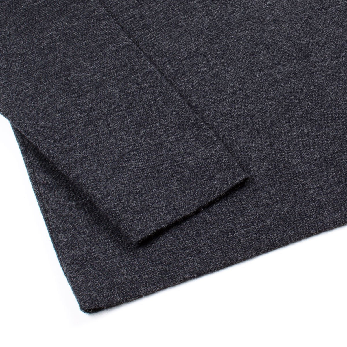 Sunspel - Double Face Mock Turtle Merino Jumper - Charcoal