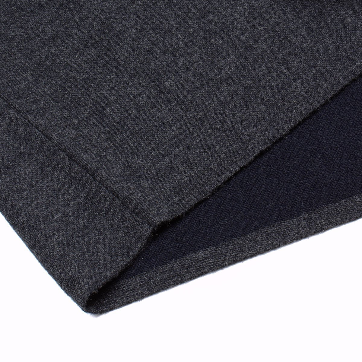 Sunspel - Double Face Mock Turtle Merino Jumper - Charcoal