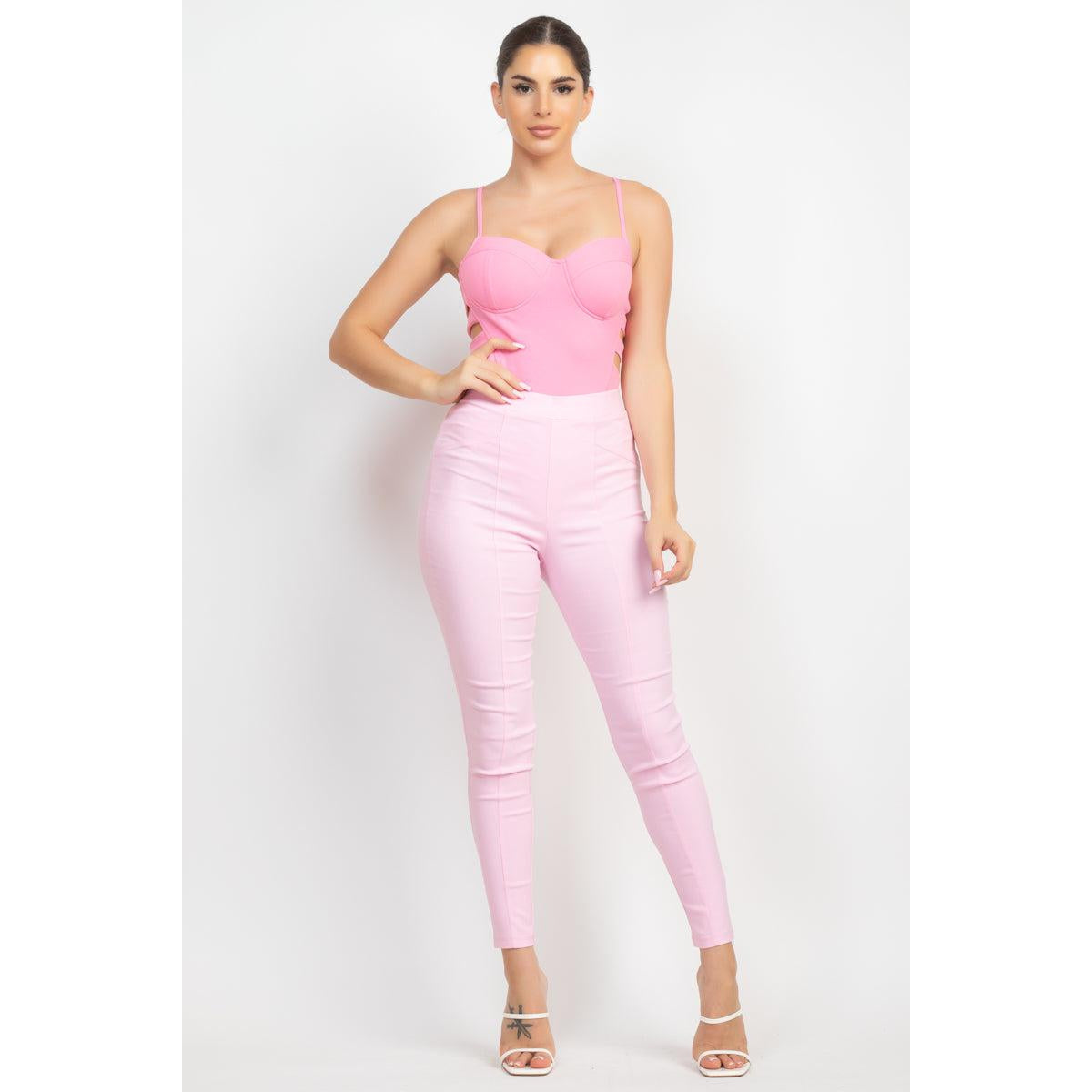 Sweetheart Side Cutouts Bodysuit