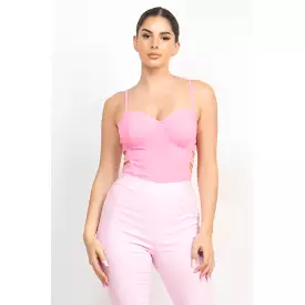 Sweetheart Side Cutouts Bodysuit