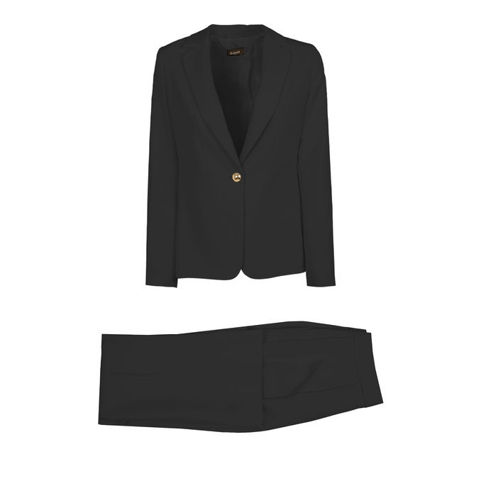 TAILLEUR BOSCHI JACKET AND TROUSERS Woman Black