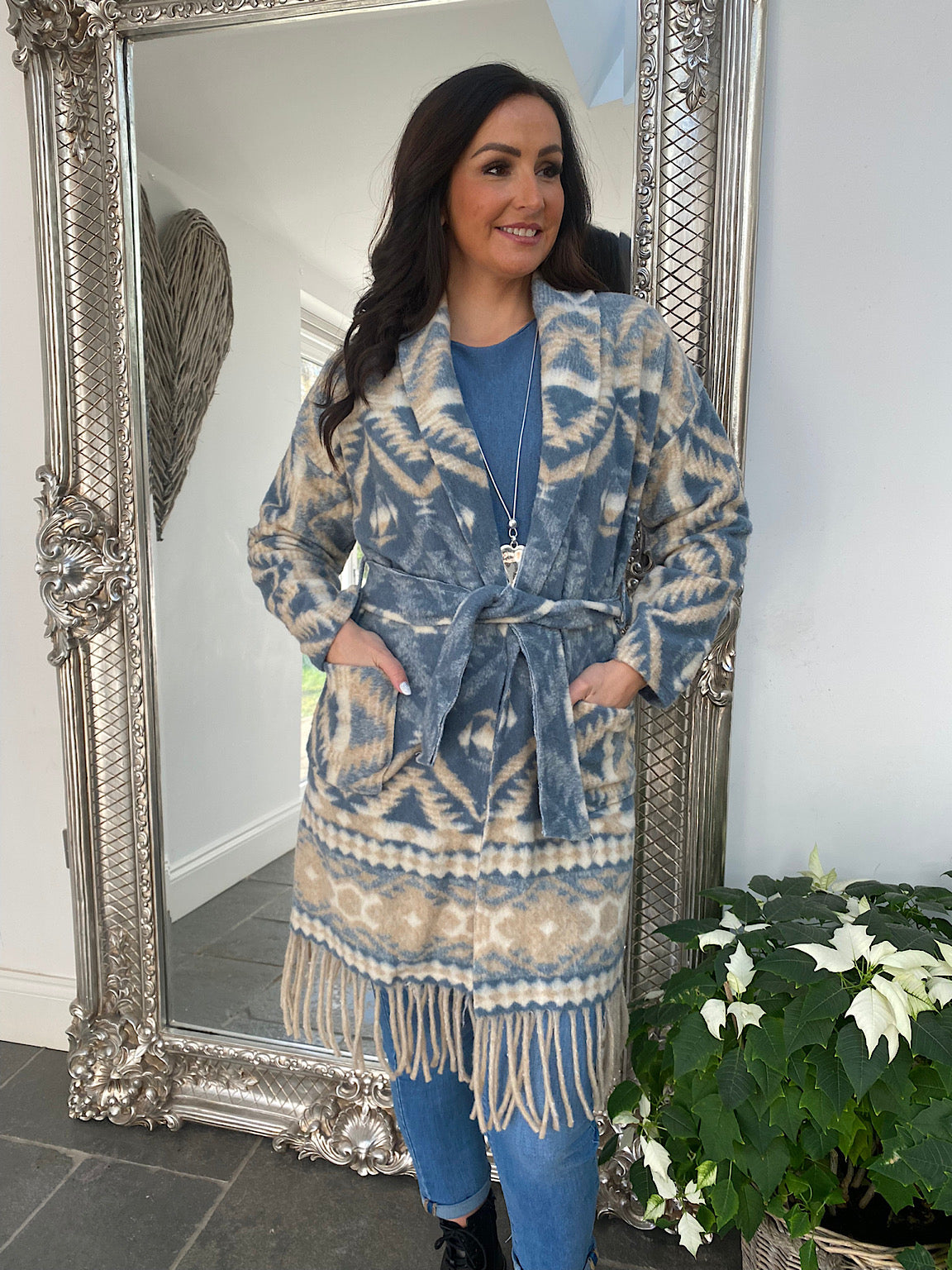 Tassel Aztec Cardigan Toni