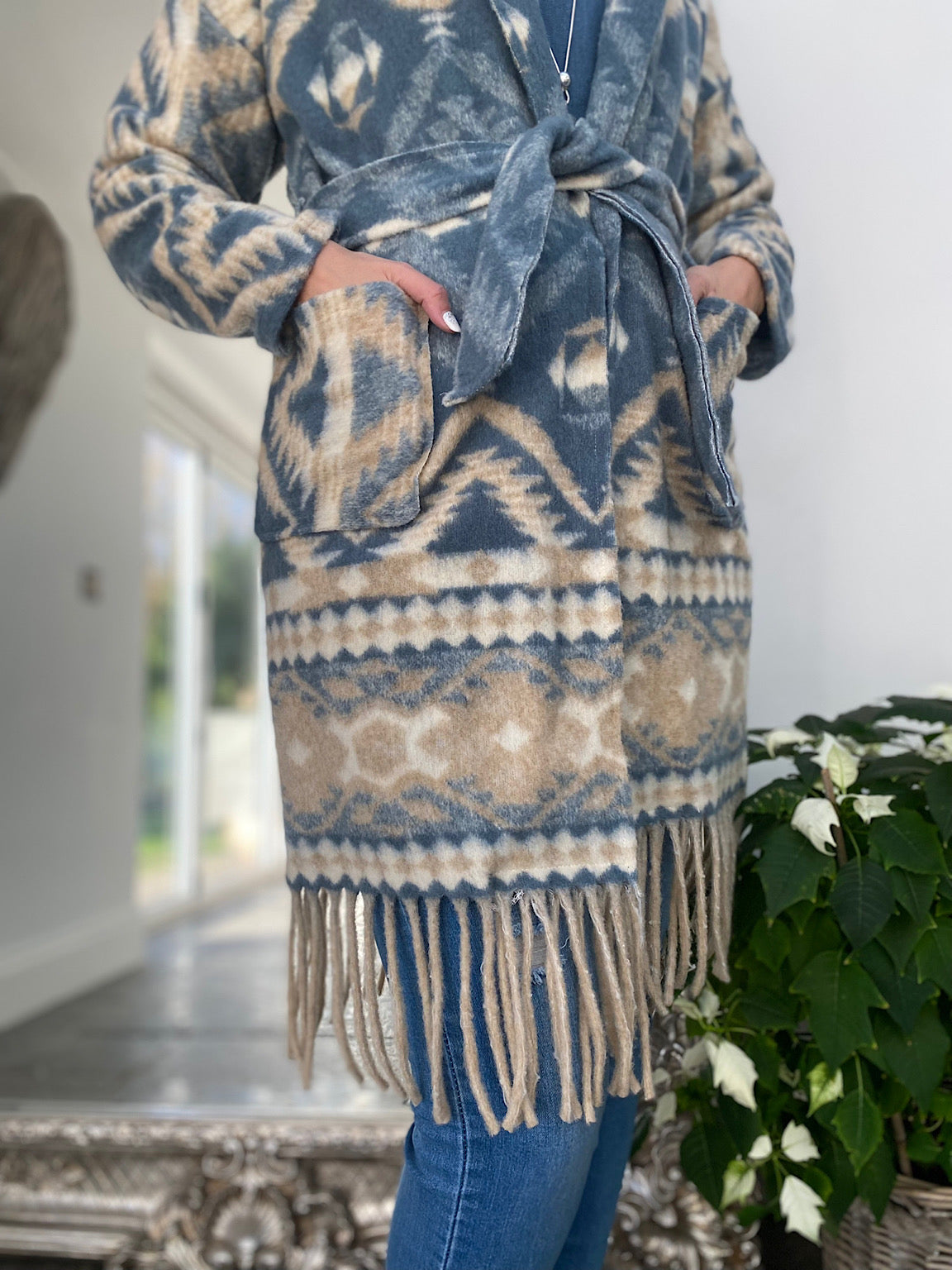 Tassel Aztec Cardigan Toni