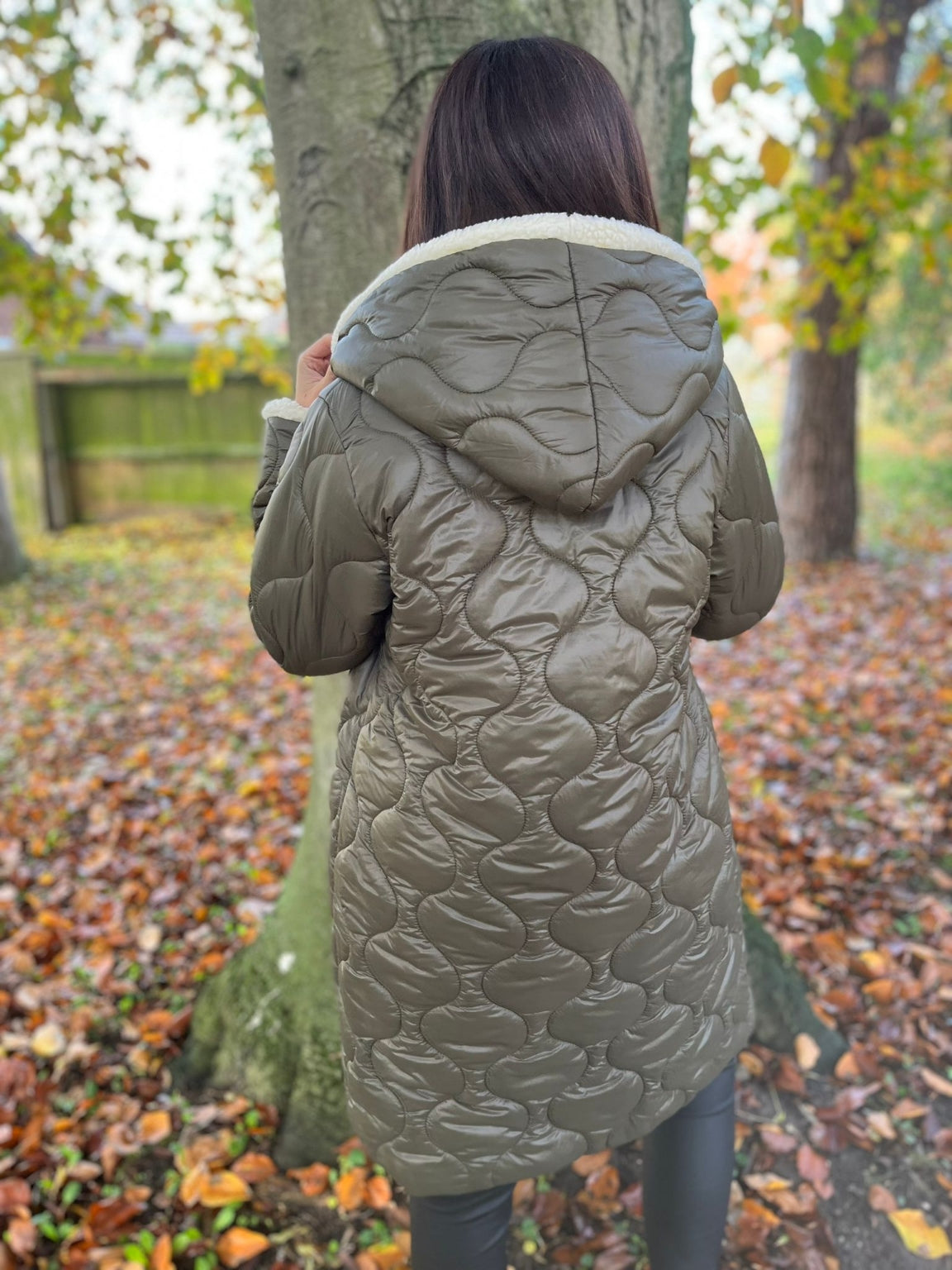 Teddy Lining Quilted Coat Maria