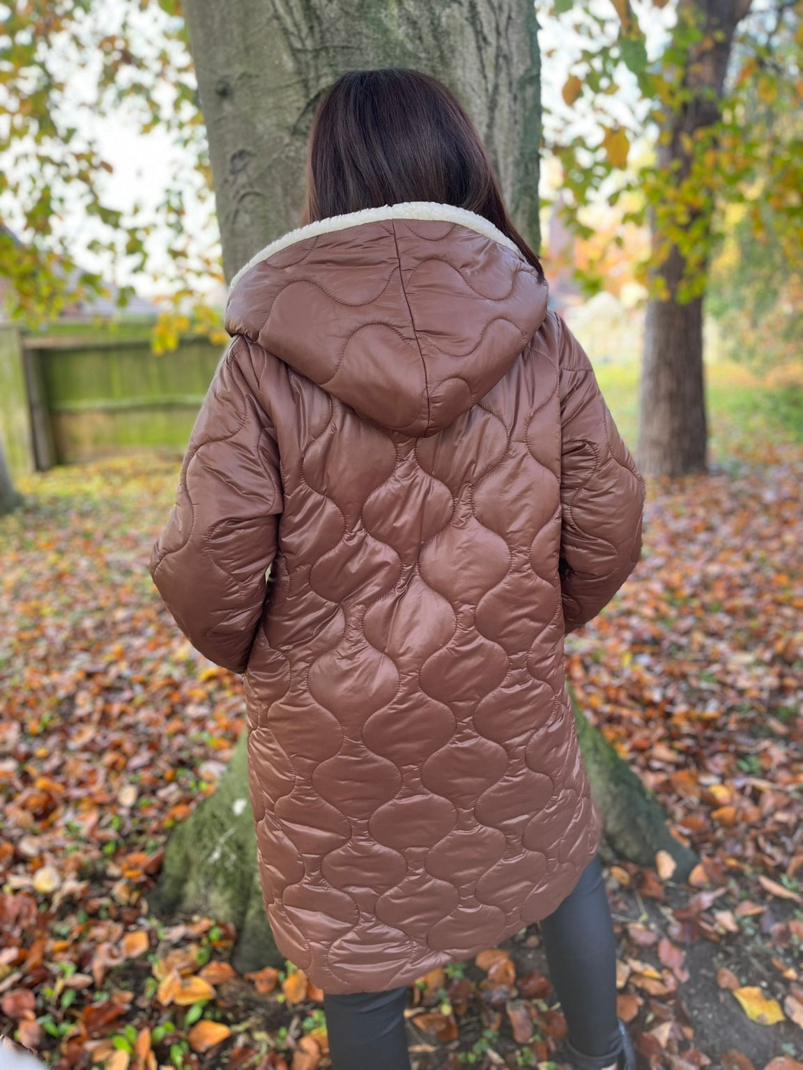 Teddy Lining Quilted Coat Maria