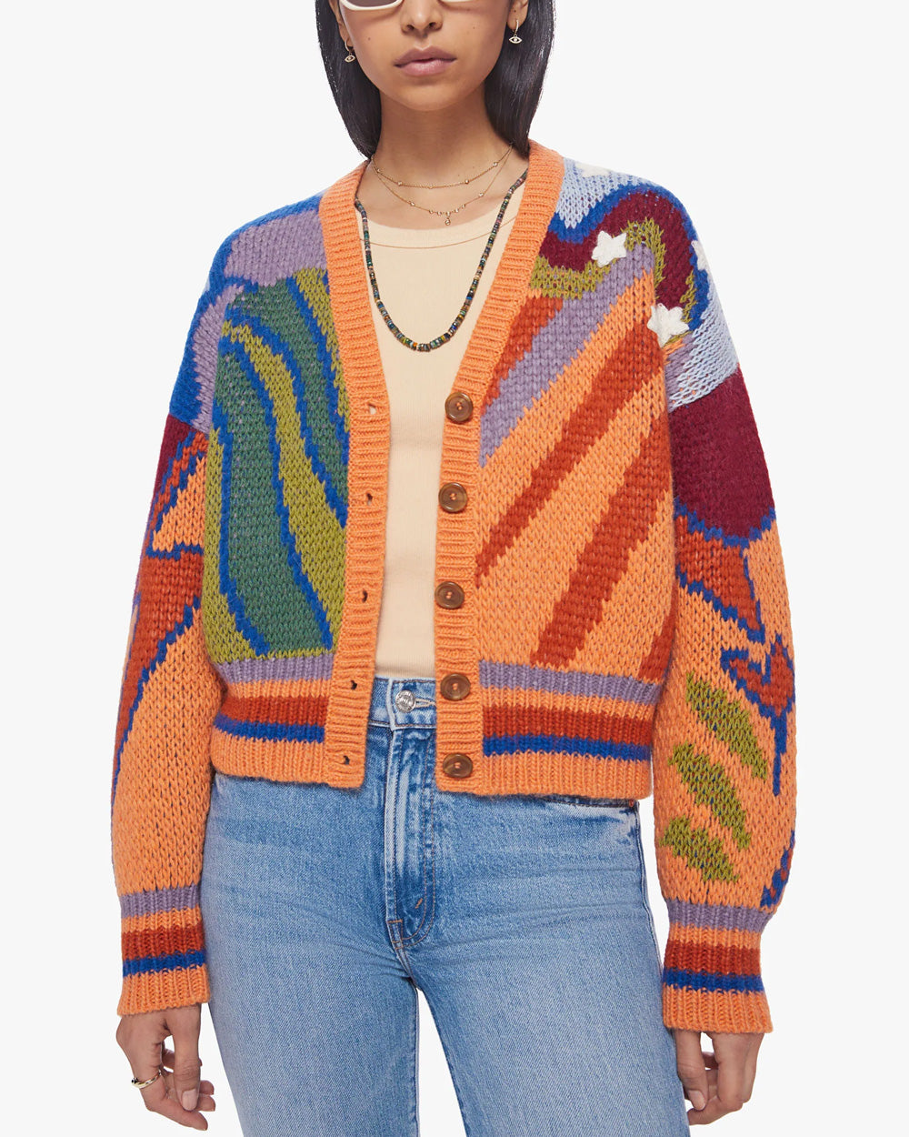 The Button Cardigan in Good Trip