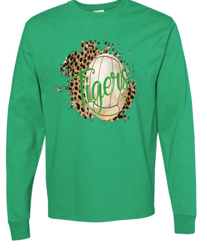 Tiger Volleyball long sleeve t-shirt or hoodie