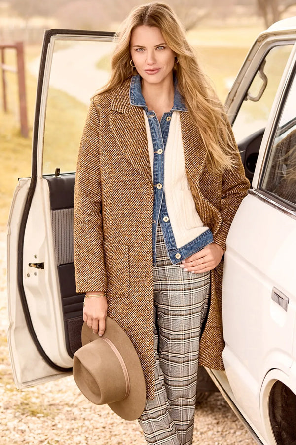 Tribal Tweed Duster Coat