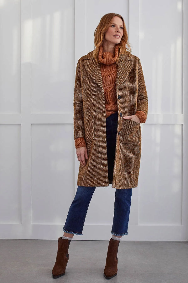 Tribal Tweed Duster Coat