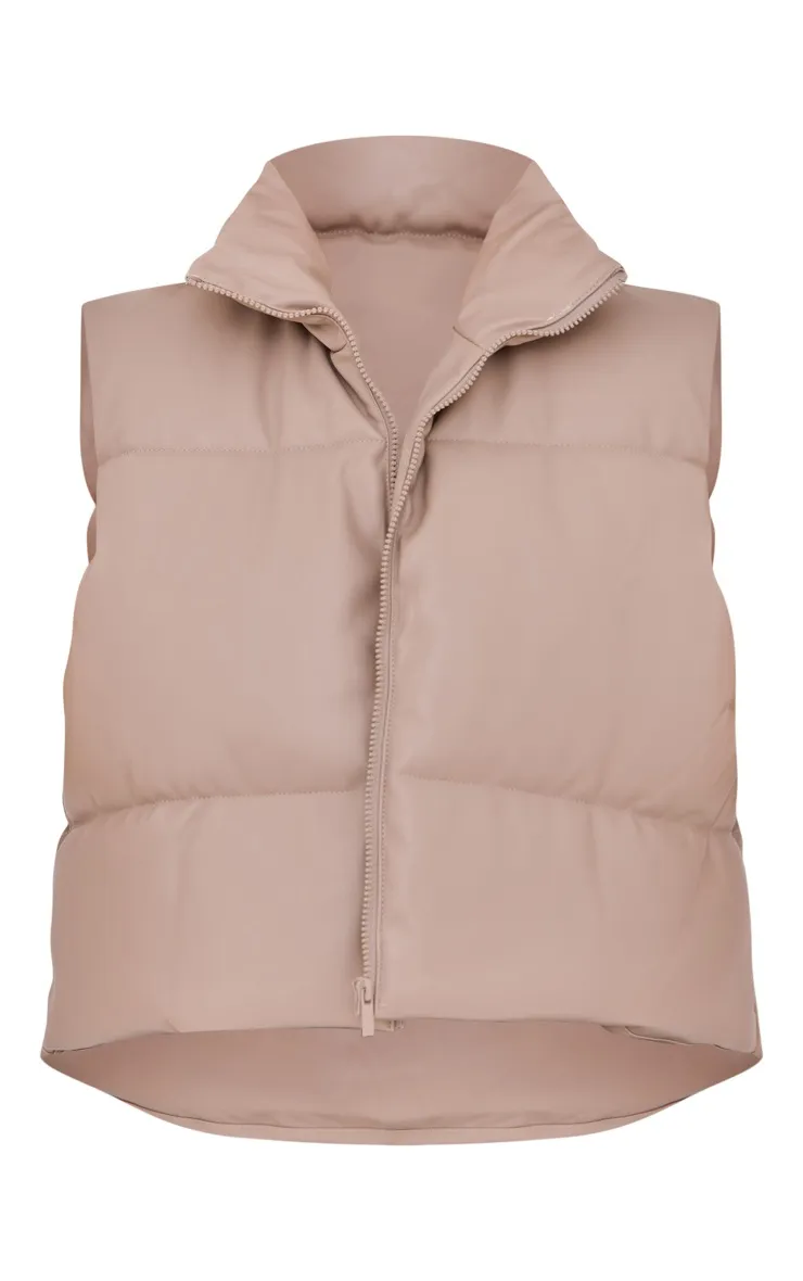 Truffle Faux Leather Gilet | Coats & Jackets