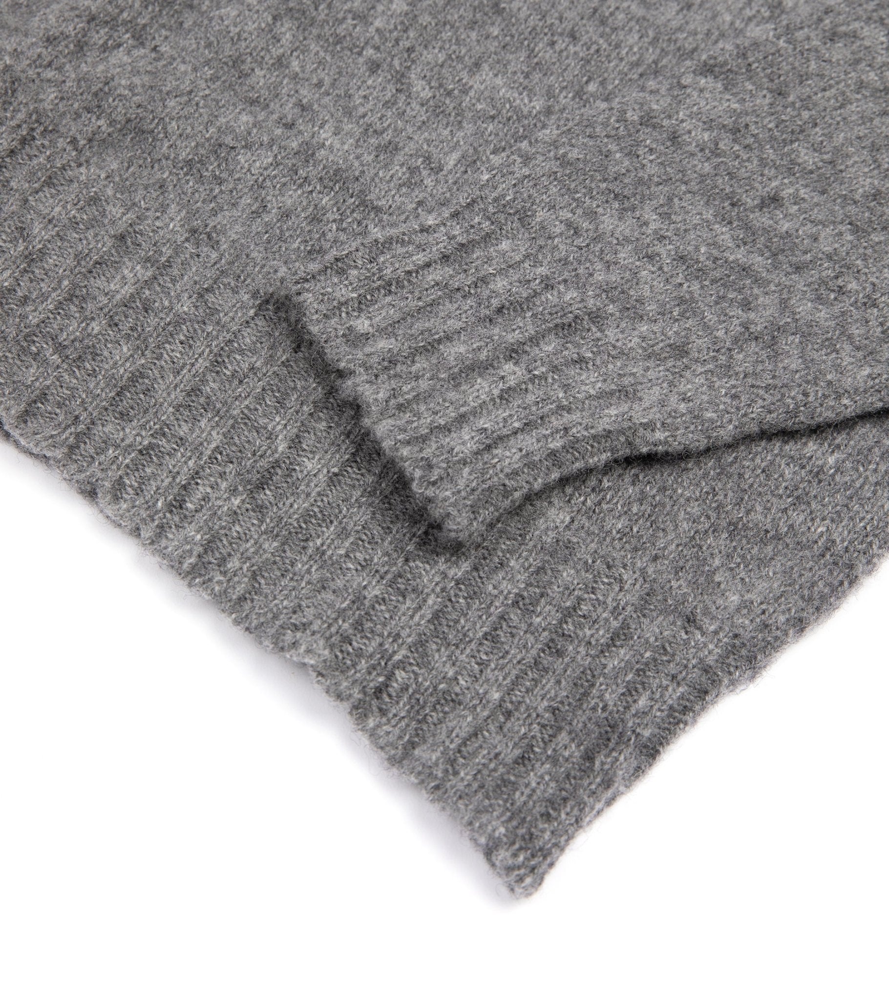 Trunk Berwick Brushed Shetland Crew Sweater: Dark Grey