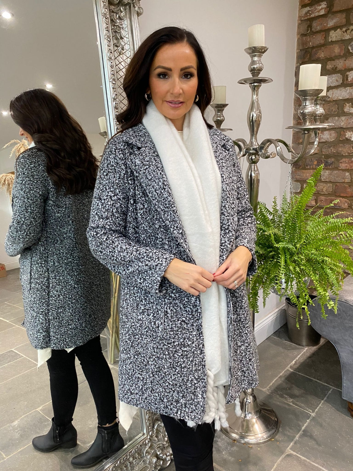 Two Pocket Boucle Jacket Clara