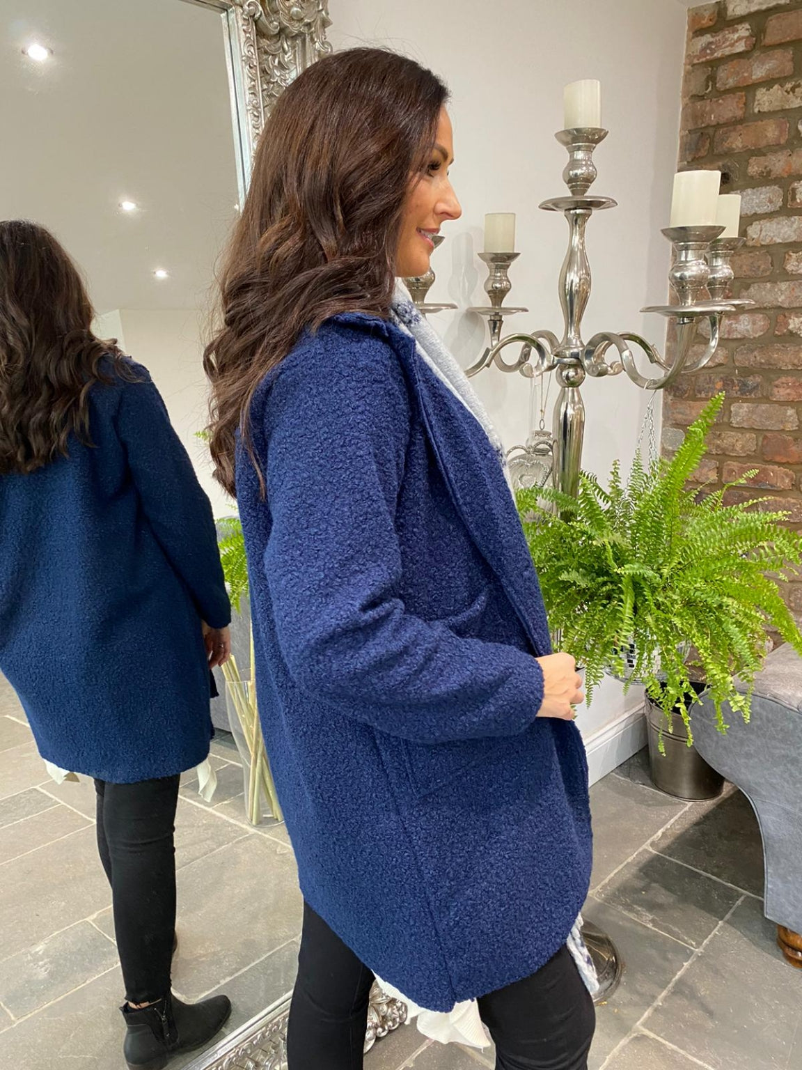 Two Pocket Boucle Jacket Clara