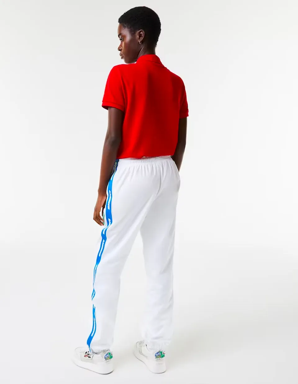 Unisex Water-Repellent Trackpants BLANC/MULTICO