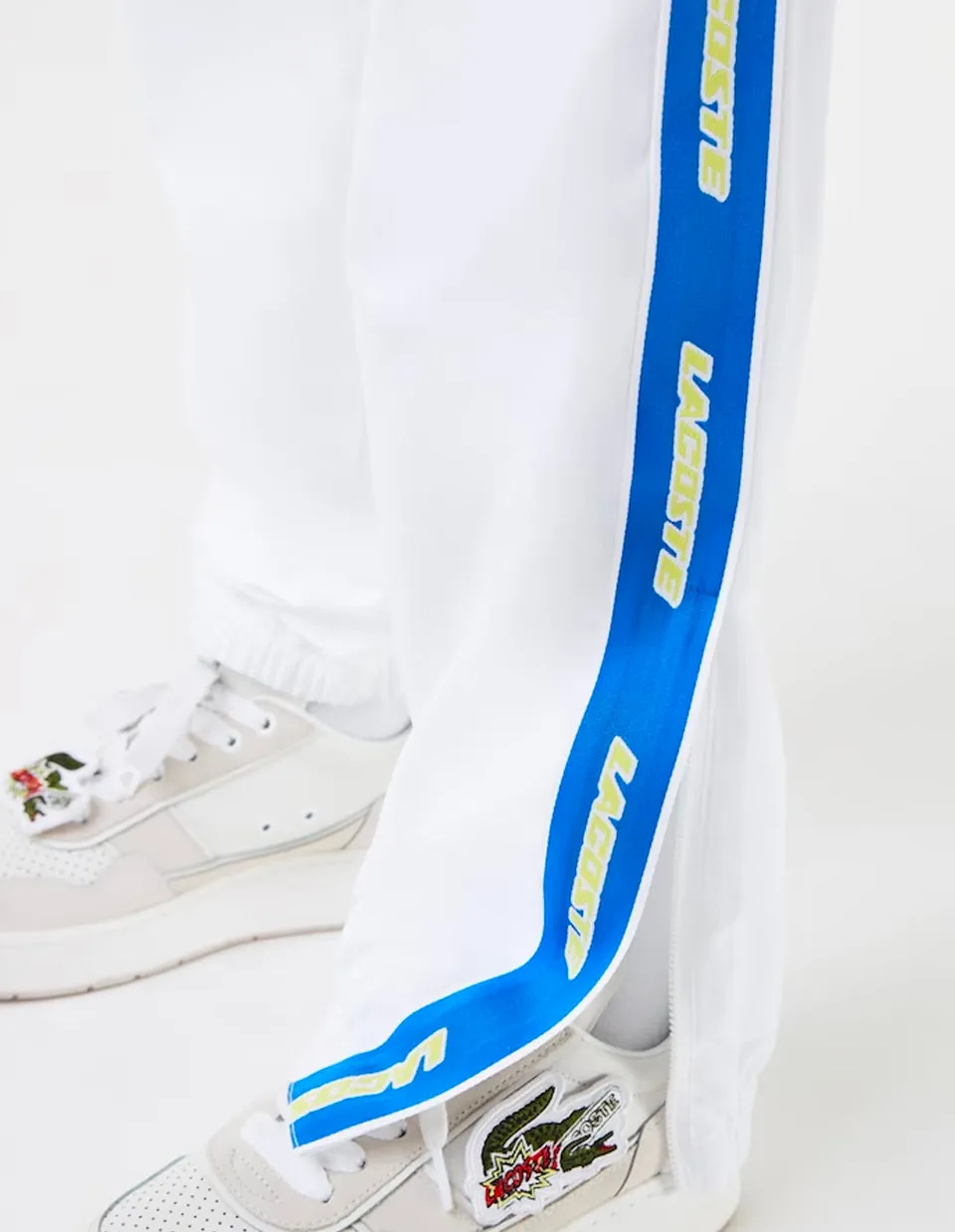 Unisex Water-Repellent Trackpants BLANC/MULTICO