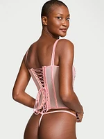 Victoria's Secret Classic Lily Embroidery Corset Set