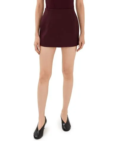 WARDROBE.NYC WARDROBE. NYC Contour Mini Skirt Oxblood L