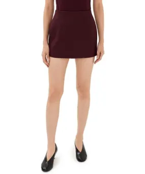 WARDROBE.NYC WARDROBE. NYC Contour Mini Skirt Oxblood L