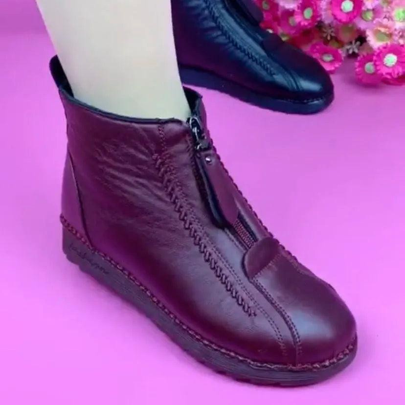 Women Flat Winter Casual Ankle Boots