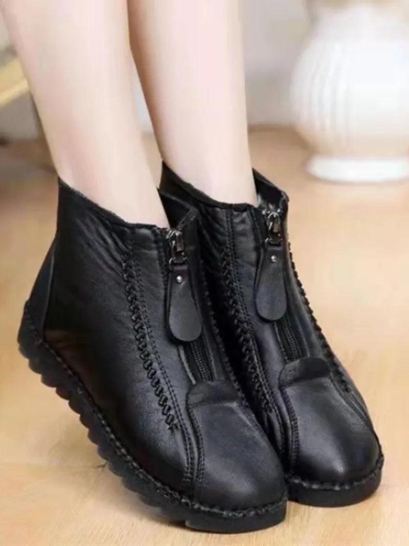 Women Flat Winter Casual Ankle Boots