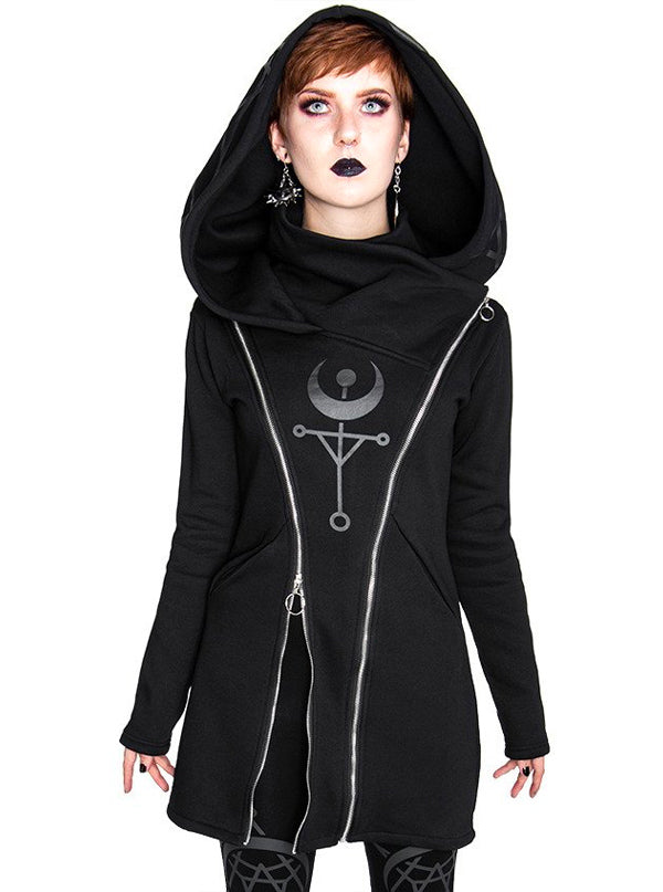 Women's Twin Moon Hoodie Jacket