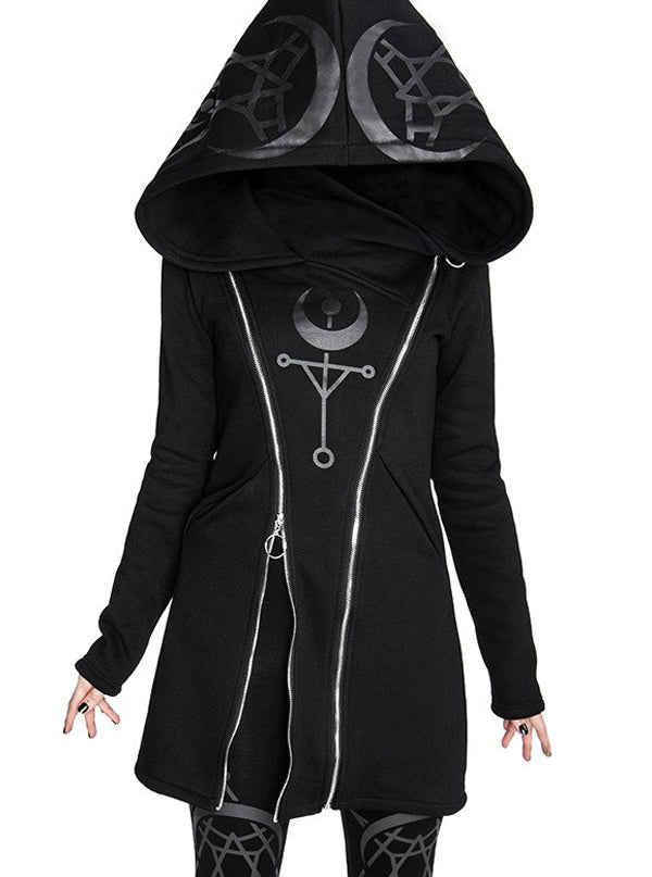 Women's Twin Moon Hoodie Jacket