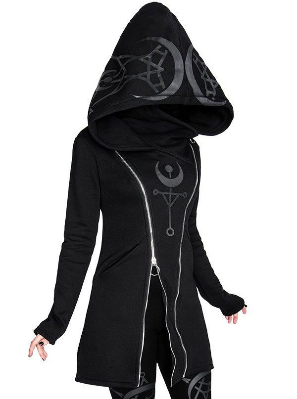 Women's Twin Moon Hoodie Jacket