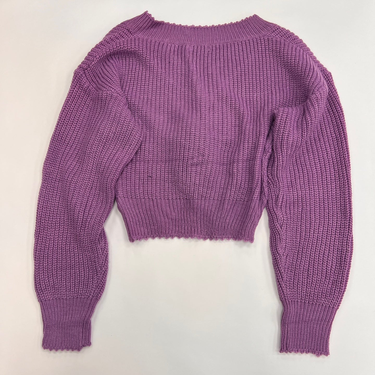 Women's V-neck Knit Sweater Twist Knot